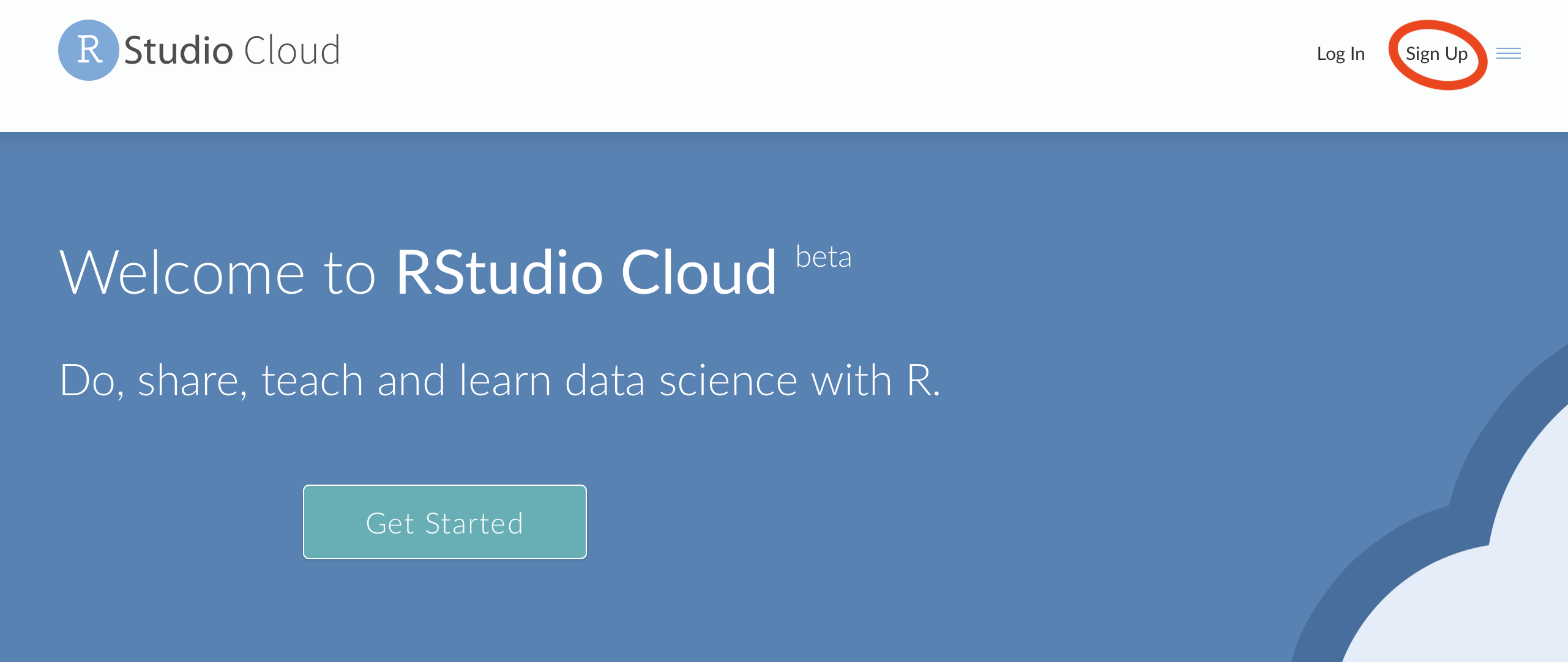 rstudio cloud online